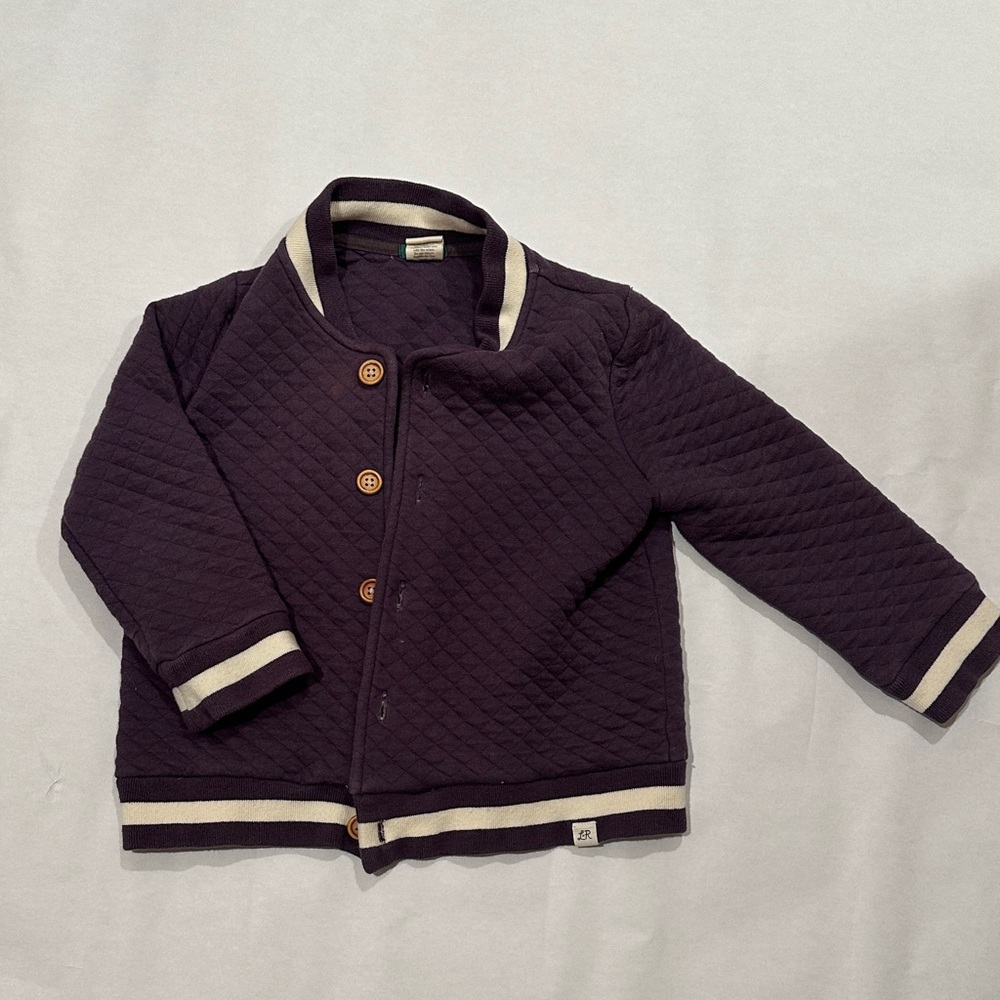 Quilted Kids Jacket - Purple